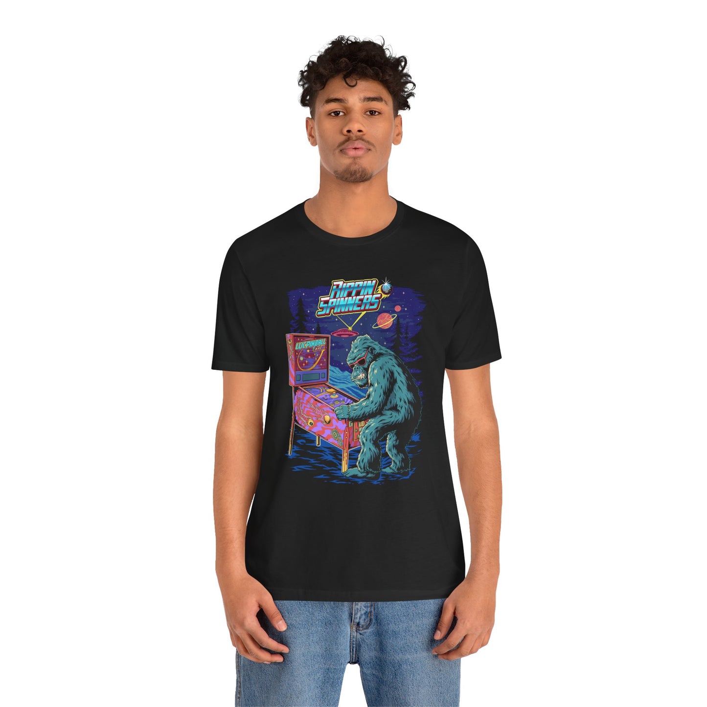 Bigfoot Rippin' Spinners - Premium Pinball TShirt