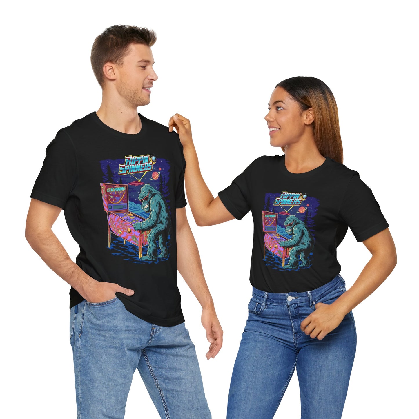 Bigfoot Rippin' Spinners - Premium Pinball TShirt