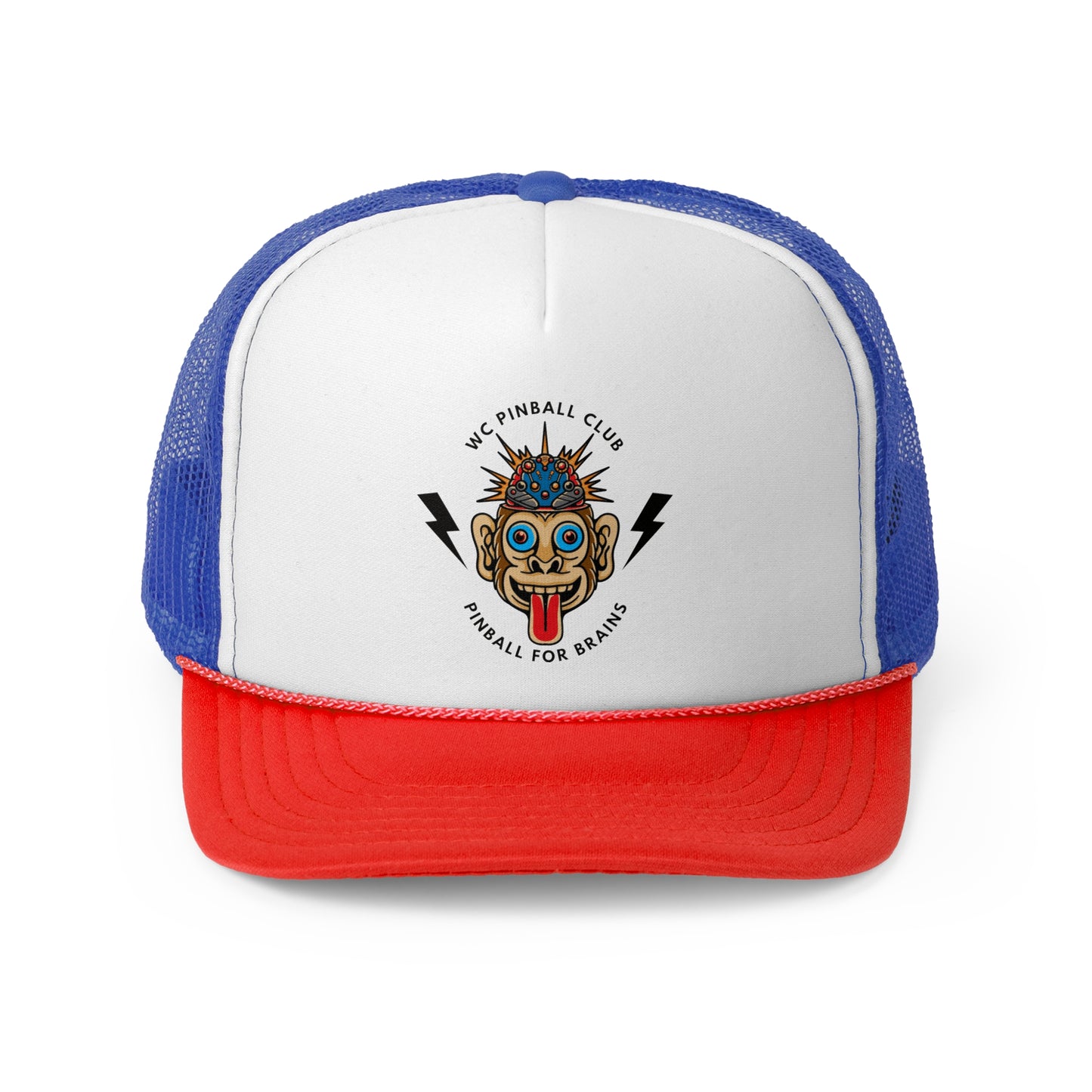Pinball For Brains Trucker Caps