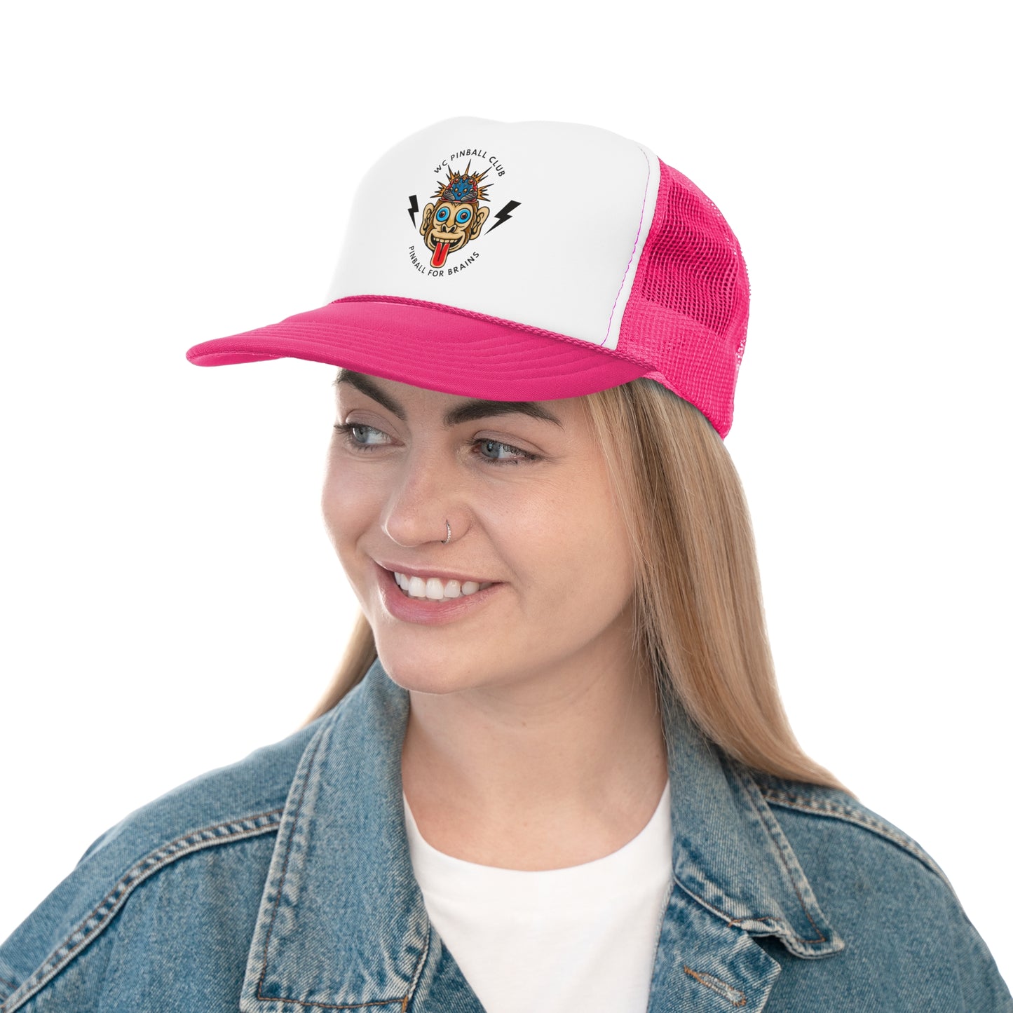 Pinball For Brains Trucker Caps