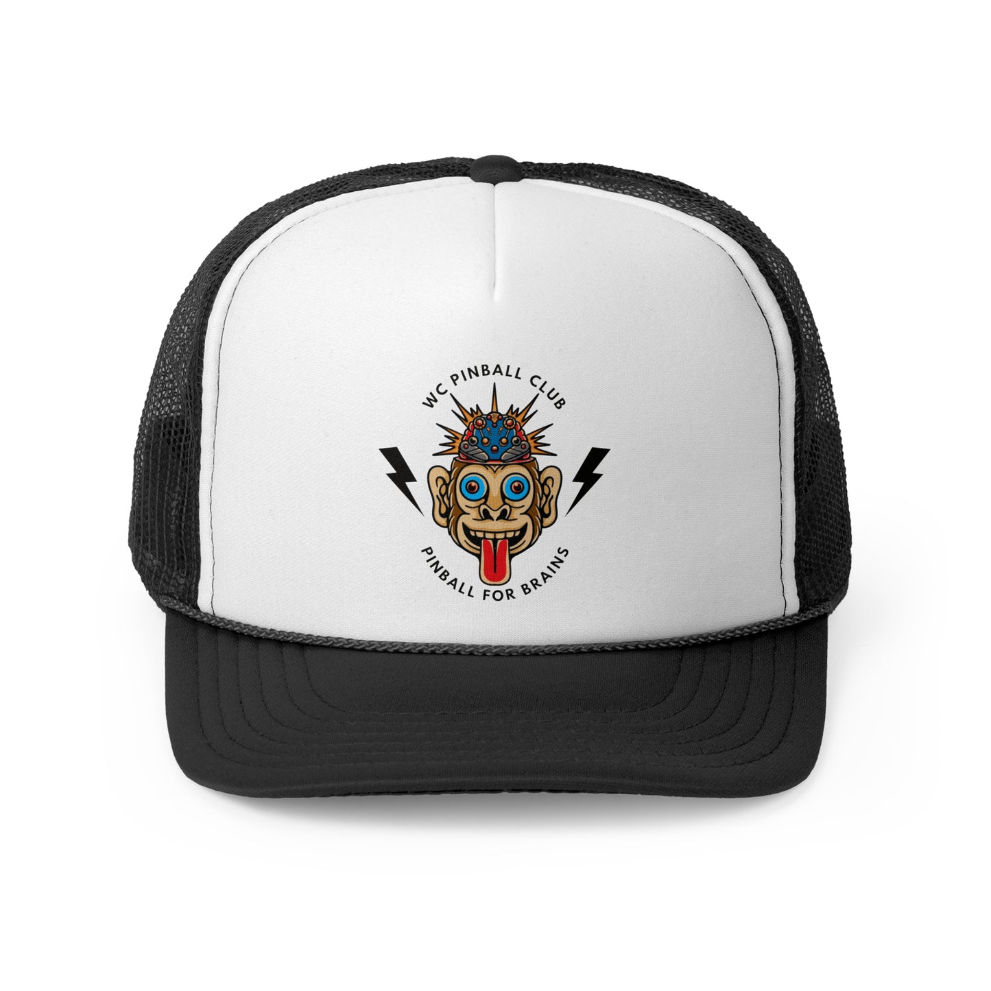 Pinball For Brains Trucker Caps